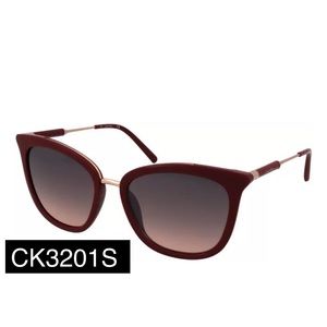 Calvin Klein CK3201S 615 Red Brown Gradient Lens Womens Sunglasses